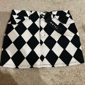 Motel Rocks Harlequin Skirt